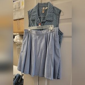 Route 66 top with Bongo skirt set